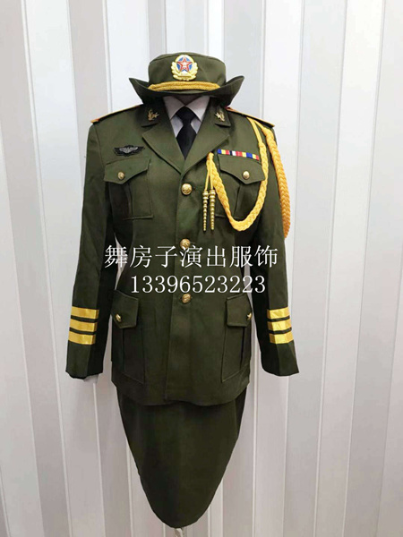 杭州女兵军装演出服装大合唱服装出租 杭州演出服装出租